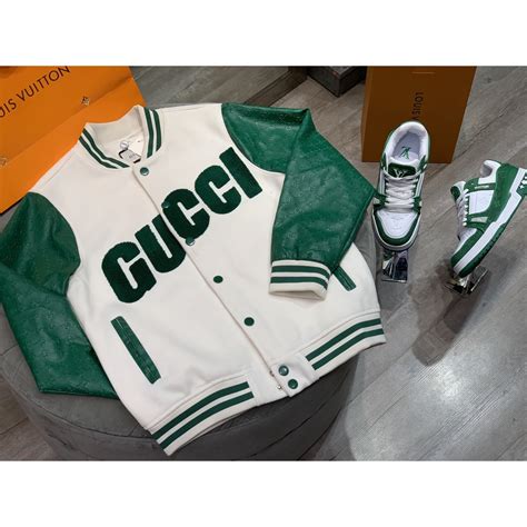 gucci letterman|Gucci Jackets for Men .